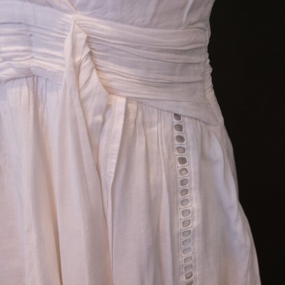 Suncoo Paris White Summer crochet trim sundress - Picture 2 of 6